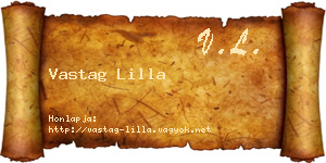 Vastag Lilla névjegykártya